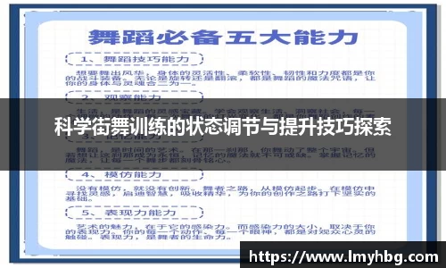 科学街舞训练的状态调节与提升技巧探索