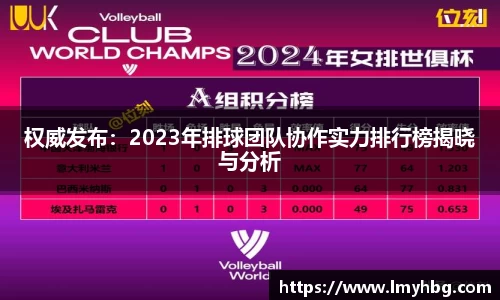 权威发布：2023年排球团队协作实力排行榜揭晓与分析